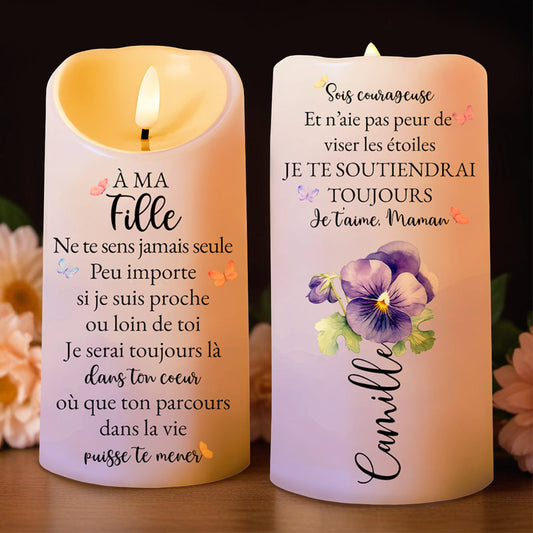 Lighting The Way Memories That Last Forever Candle - Personalized Custom LED Candle - DAU069_LECA