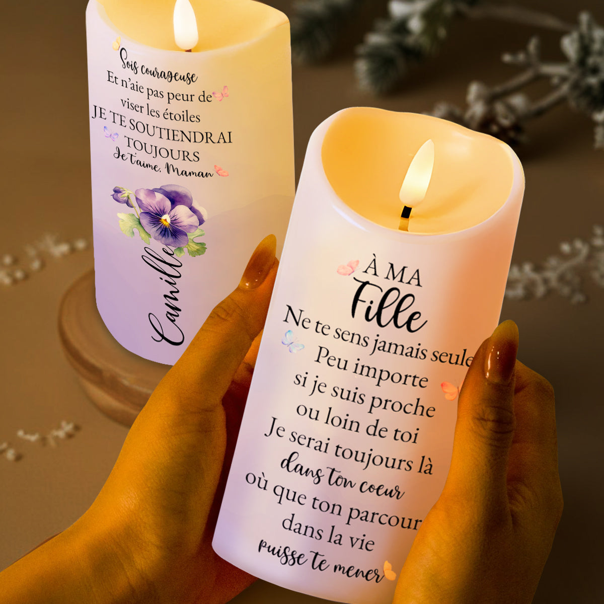 Lighting The Way Memories That Last Forever Candle - Personalized Custom LED Candle - DAU069_LECA