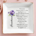 Pansy Flower To Show Unseen Beauty And Love - Personalized Custom Jewelry Dish - DAU071_SCRD
