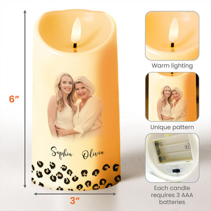 Whisper Back I Am the Storm Reminder For Daughter - Personalized Custom LED Candle - DAU088_LECA