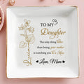 To My Daughter, Watching You Be a Mom - Personalized Custom Jewelry Dish, Square Ceramic Dish - DAU106_SCRD