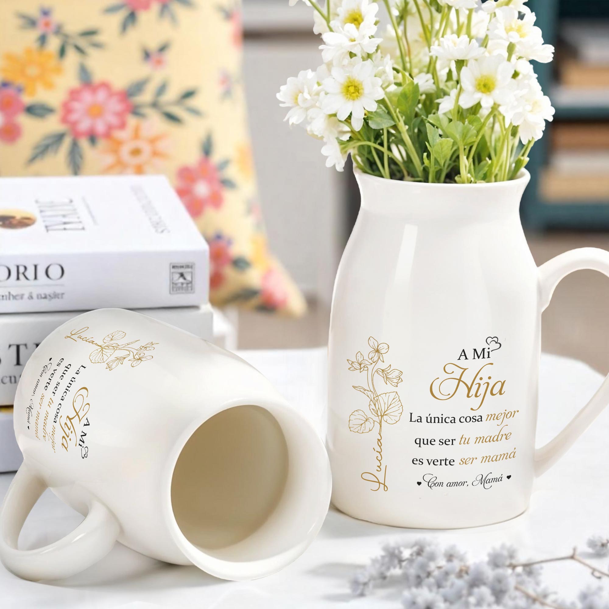 A Mi Hija - Personalized Ceramic Flower Vase