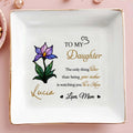 To My Daughter, The Only Thing Better Than Being Your Mother, Flower - Personalized Custom Jewelry Dish, Square Ceramic Dish - DAU166_SCRD