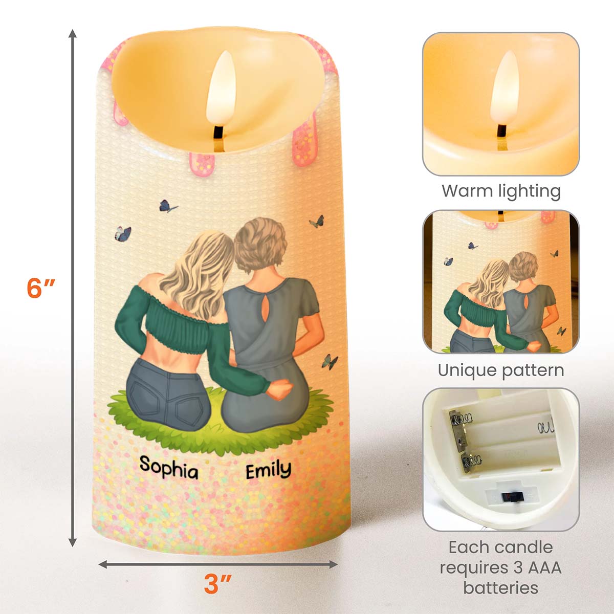 To My Badass Daughter, I Am The Storm Candle - Personalized Custom LED Candle - DAU239_LECA