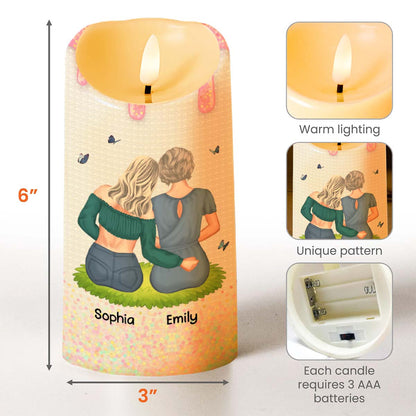 To My Badass Daughter, I Am The Storm Candle - Personalized Custom LED Candle - DAU239_LECA