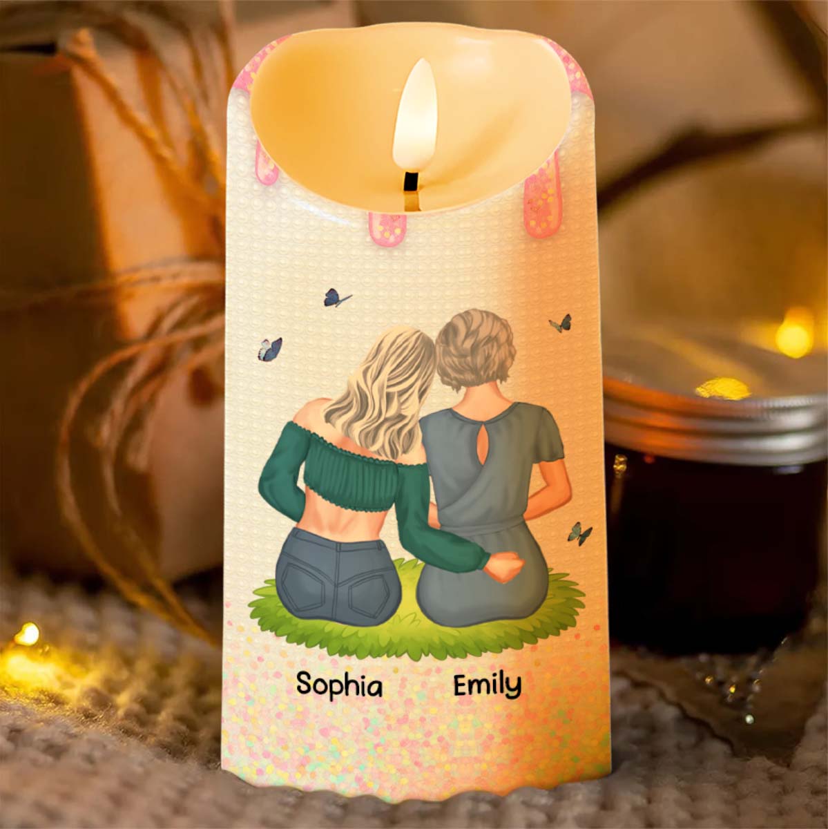 To My Badass Daughter, I Am The Storm Candle - Personalized Custom LED Candle - DAU239_LECA