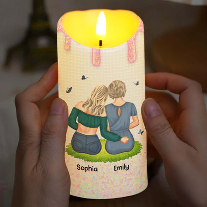 To My Badass Daughter, I Am The Storm Candle - Personalized Custom LED Candle - DAU239_LECA