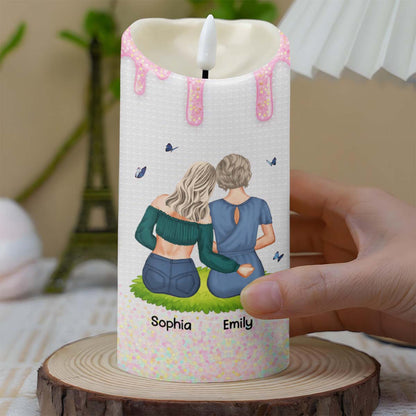 To My Badass Daughter, I Am The Storm Candle - Personalized Custom LED Candle - DAU239_LECA