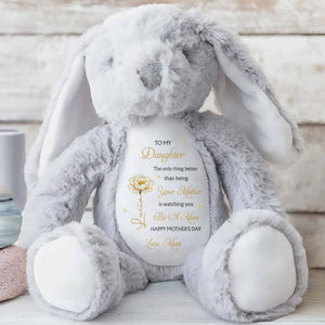 To My Daughter Better Than Being Your Mother Flower Personalized Gift - Personalized Stuffed Bunny - DAU331_BUN