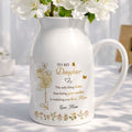 To My Daughter Better Than Being Your Mother Birth Month Flowers - Personalized Ceramic Flower Vase