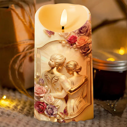To My Daughter Better Than Being Your Mother Watching You Be A Mom Roses - Personalized Custom LED Candle - DAU455_LECA