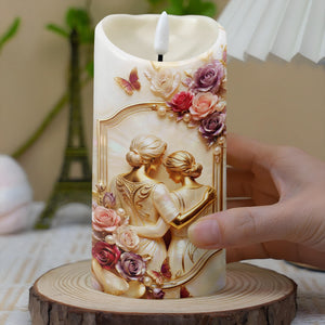 To My Daughter Better Than Being Your Mother Watching You Be A Mom Roses - Personalized Custom LED Candle - DAU455_LECA