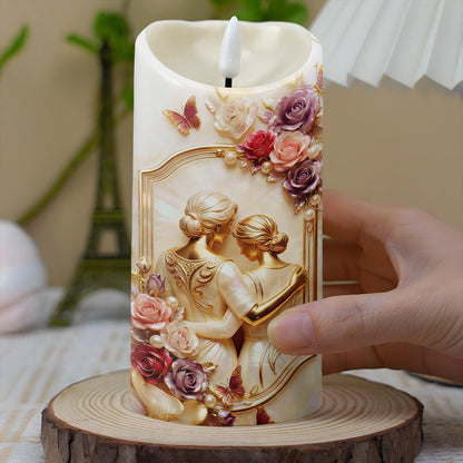 To My Daughter Better Than Being Your Mother Watching You Be A Mom Roses - Personalized Custom LED Candle - DAU455_LECA