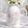 To My Daughter Better Than Being Your Mother Flower And Butterfly - Personalized Ceramic Flower Vase