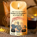 The Love Between Mother And Daughters Is Forever Flower Tree - Personalized Custom LED Candle - DAU563_LECA