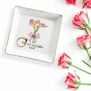 Wildflowers - Personalized Custom Jewelry Dish - DG008_SCRD