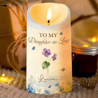 Your Life Is A Blessing, Beauty, Laughter And Love - Personalized Custom LED Candle - DILA007_LECA