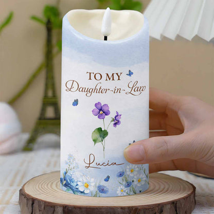 Your Life Is A Blessing, Beauty, Laughter And Love - Personalized Custom LED Candle - DILA007_LECA