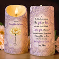 To My Daughter-In-Law, The Gift of You, Love Mom - Personalized Custom LED Candle - DILA032_LECA