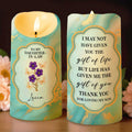 Thank You For Loving My Son, Marbled Design, Flowers - Personalized Custom LED Candle - DILA033_LECA