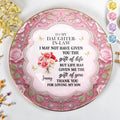 To My Daughter-In-Law, Thank You For Loving My Son, Flowers - Personalized Custom Jewelry Dish, Ceramic Dish, Round Shape - DILA034_RCRF