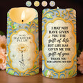 Thank You For Loving My Son, Floral Design - Personalized Custom LED Candle - DILA049_LECA