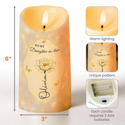 Thank You For Not Selling Him To The Circus, Flowers and Butterflies - Personalized Custom LED Candle - DILA064_LECA