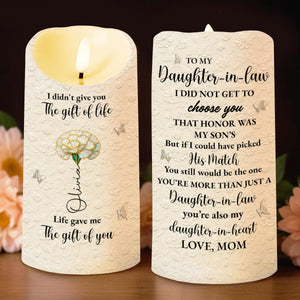 To My Daughter-In-Law, You're More Than Just A Daughter-In-Law - Personalized Custom LED Candle - DILA068_LECA