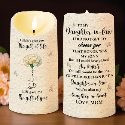 To My Daughter-In-Law, You're More Than Just A Daughter-In-Law - Personalized Custom LED Candle - DILA068_LECA