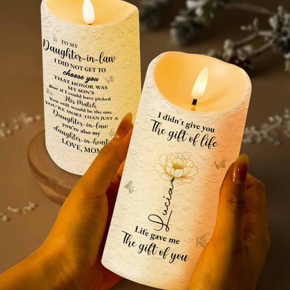 To My Daughter-In-Law, You're More Than Just A Daughter-In-Law - Personalized Custom LED Candle - DILA068_LECA