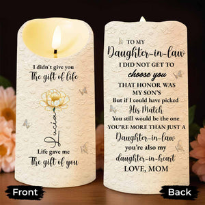 To My Daughter-In-Law, You're More Than Just A Daughter-In-Law - Personalized Custom LED Candle - DILA068_LECA