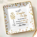 Watching You Be A Mom, Love From Mom - Personalized Custom Jewelry Dish, Ceramic Dish, Square Shape - DILA073_SCRF