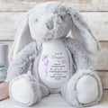 To My Daughter In Law Gift Of You Flower Butterfly - Personalized Stuffed Bunny - DILA108_BUN