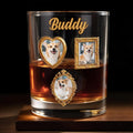 A Loyal Companion And Love That Never Ends Photo Frames - Personalized Custom Whiskey Glass - DOG141_RWG