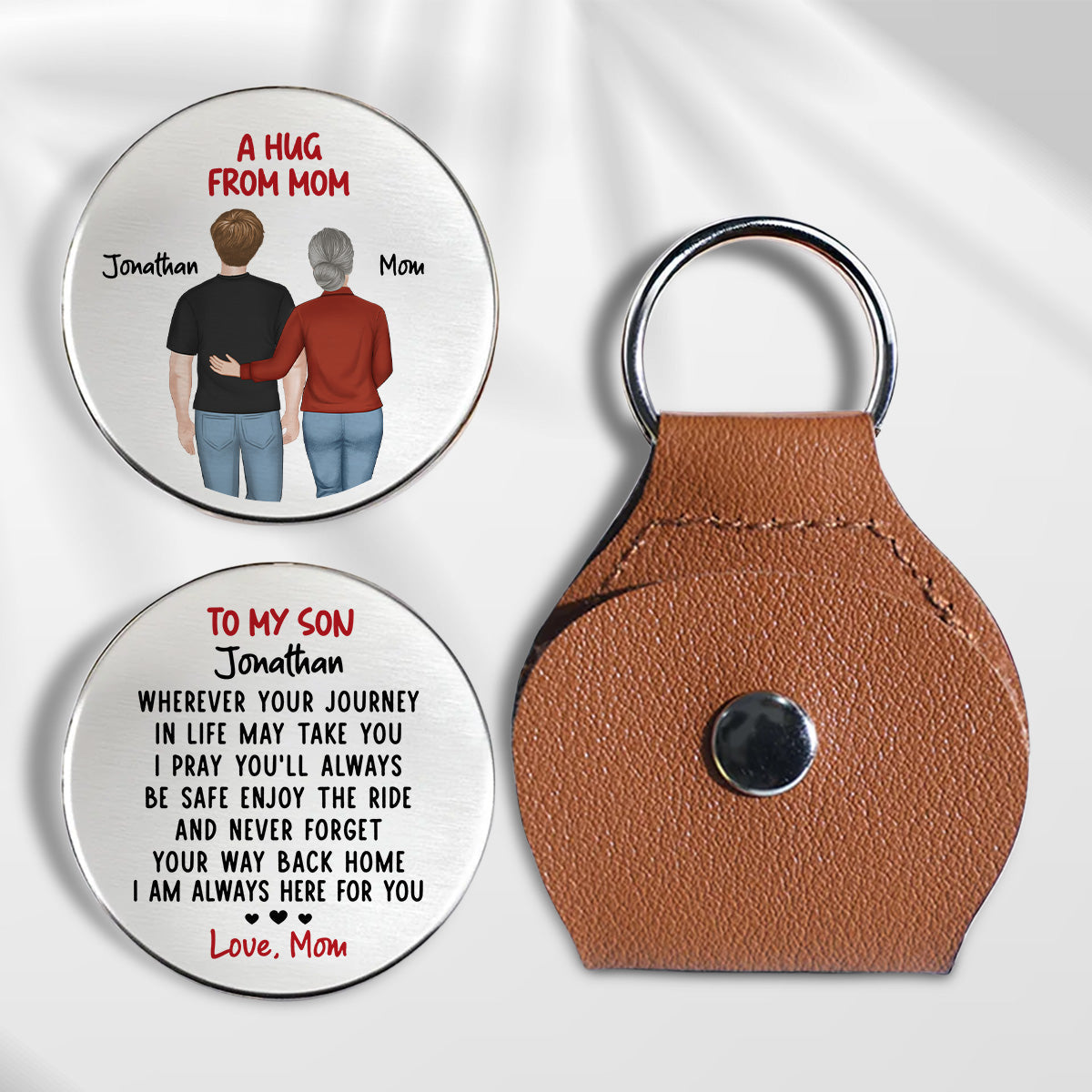 Always Here For You - Personalized Pocket Hug - Christmas Gift For Son