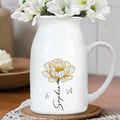 Celebrate Your Special Moments With Delicate Floral Design - Personalized Ceramic Flower Vase
