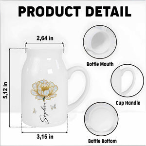 Celebrate Your Special Moments With Delicate Floral Design - Personalized Ceramic Flower Vase