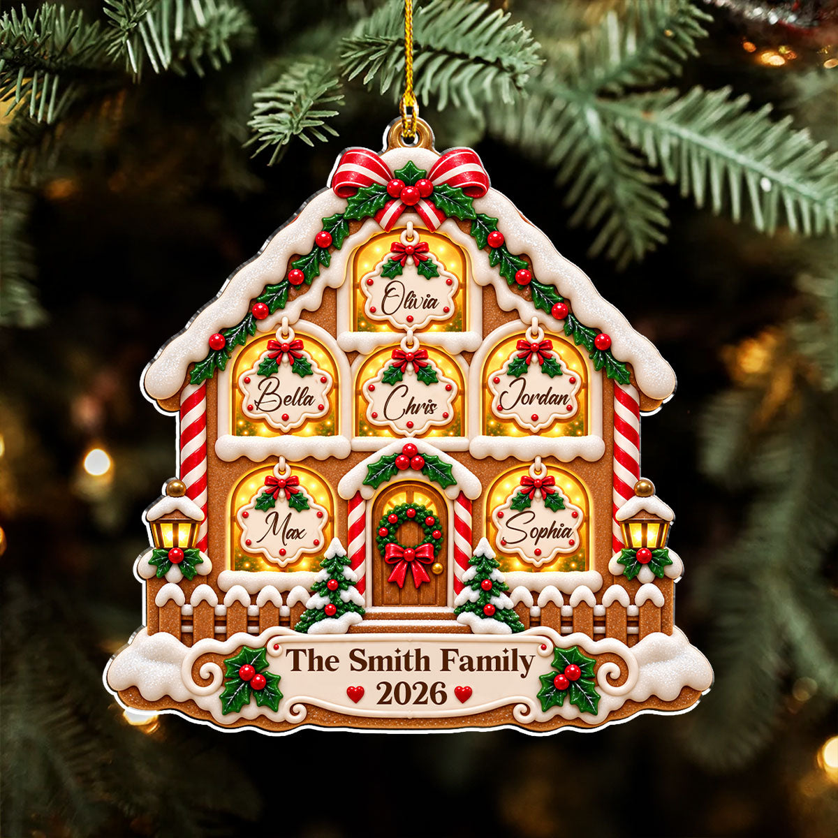 Holiday Window Gallery acrylic ornament