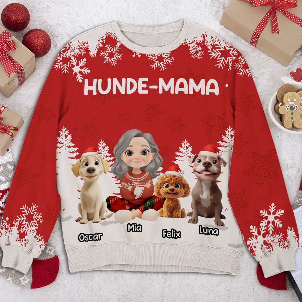 Hunde-Mama - Personalized All-Over-Print Sweatshirt