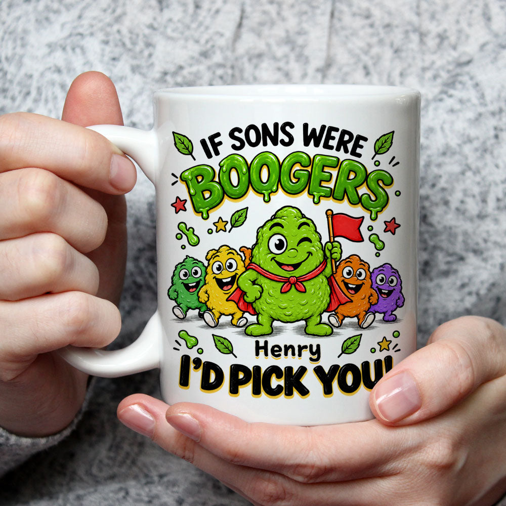 Booger Pick You personalized coffee mug