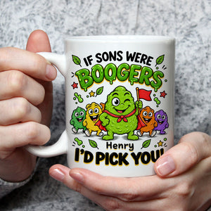 Booger Pick You personalized coffee mug