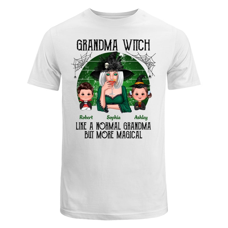Green Retro Grandma Witch Personalized Classic Tee - White