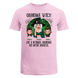 Green Retro Grandma Witch Personalized Classic Tee - Light Pink