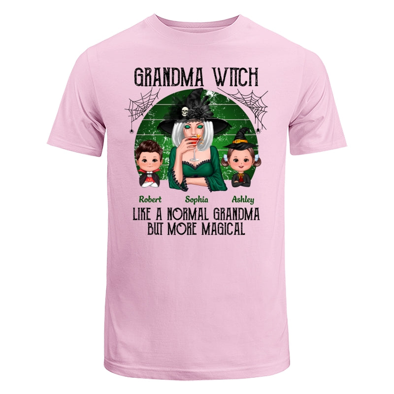 Green Retro Grandma Witch Personalized Classic Tee - Light Pink
