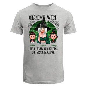Green Retro Grandma Witch Personalized Classic Tee - Ash