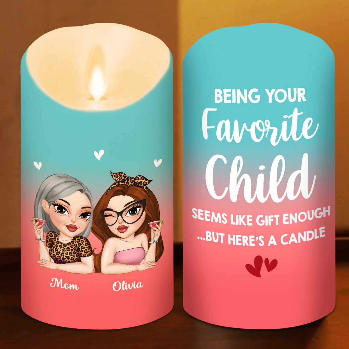 Seems Like Gift Enough - Personalized LED Candle