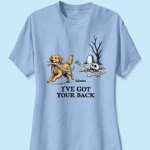 I've Got Your Back Custom Photo Dog Stealing Backbone - Personalized Shirt - Funny Halloween Costume For Dog Lovers