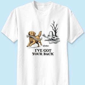 I've Got Your Back Custom Photo Dog Stealing Backbone - Personalized Shirt - Funny Halloween Costume For Dog Lovers