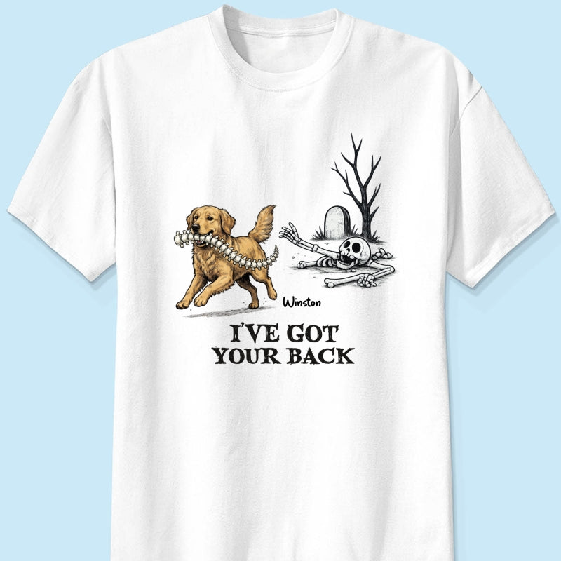 I've Got Your Back Custom Photo Dog Stealing Backbone - Personalized Shirt - Funny Halloween Costume For Dog Lovers