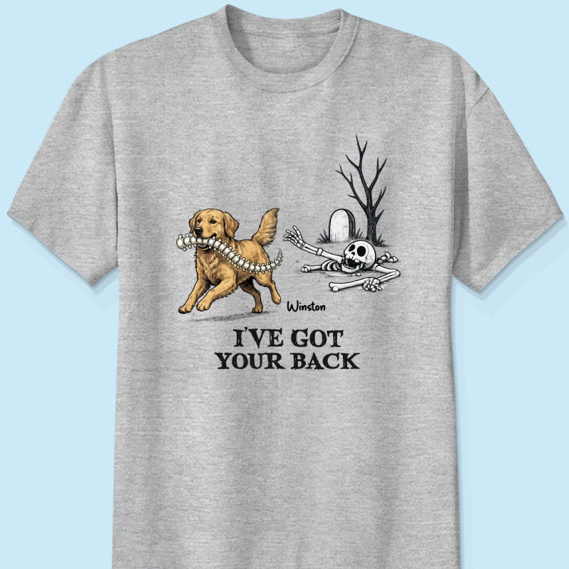 I've Got Your Back Custom Photo Dog Stealing Backbone - Personalized Shirt - Funny Halloween Costume For Dog Lovers